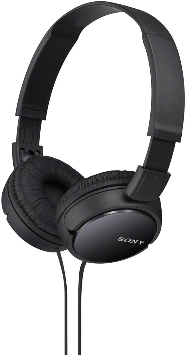 Sony ZX Series Wired On-Ear Headphones, Black MDR-ZX110