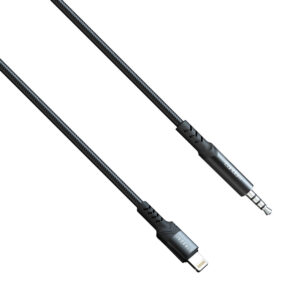 Audio cable Earldom ET-AUX39, 3.5mm to Lightning, 1.0m, Black - 40177