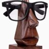 Unique Shaped Wooden Eyeglass Spectacle Holder Display Stand Home Office Desk Decorative (Design 9)