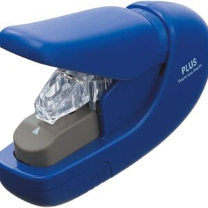 PLUS Japan, Staple-Free Stapler Blue, 5 sheet capacity, 1 piece pack (1 x 1 stapler)