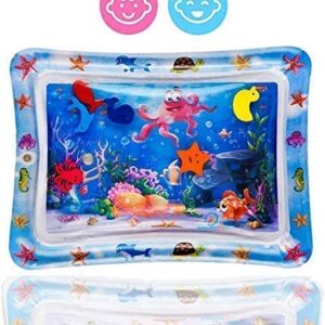 BabaBub Tummy Time Water Mat Baby – Infant and Toddler Baby Inflatable Play Mat Sensory Toys for Baby Early Development Activities | Age 3 to 12 Months