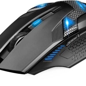 TECKNET RGB Gaming Mouse with 6 Programmable Buttons, Gaming Sensor up to 8000 DPI, Chroma RGB Backlit, Comfortable Grip Ergonomic Optical Computer Gaming Mice for Laptop Desktop PC Gamer