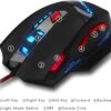 Zelotes T90 Gaming Mouse 9200 DPI, 8 Buttons Multi-Modes LED lights USB Gaming Mice, Weight Tuning for Laptop, Desktop, PC, Macbook - Black