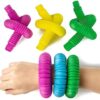 Fidget Pop Tube Toys for Kids and Adults 6 Pack, Pipe Sensory Tools for Stress and Anxiety Relief, Cool Bendable Multi-Color Stimming Toys Great as Gift and Prizes for Fidgeters (Classic colour)