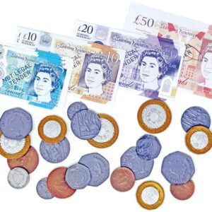 Learning Resources LSP2629MUK UK Pound Sterling Play Money for Kids, Maths, Counting Toy Pack, Multicoloured