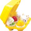 TOMY Toomies Hide and Squeak Eggs, Educational Shape Sorter, Toddler & Kids Toy, Suitable For 6 Months & 1, 2 & 3 Year Old