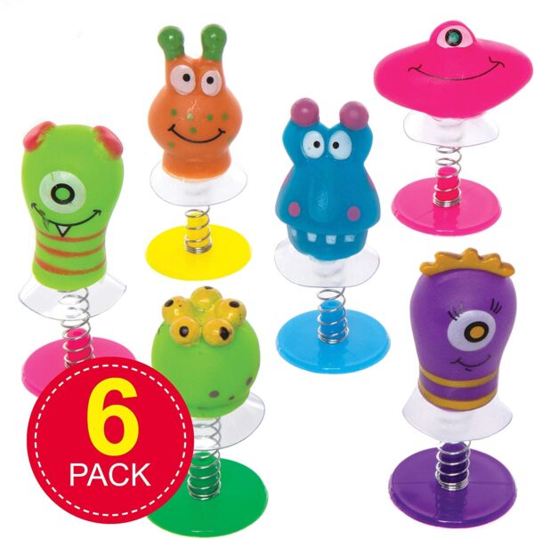 Baker Ross P355 Monster Jump, Assorted Novelty Party Favor Toys, Handheld Games or Kids Classroom Prizes (Pack of 6), 1-Pack