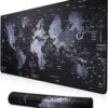 Cmhoo XXL Professional Large Mouse Pad & Computer Game Mouse Mat (35.4x15.7x0.1IN, Map) (90*40 Map)